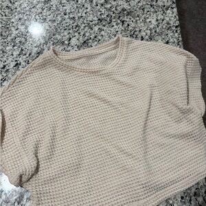 SHEIN Beige Textured Crop Top